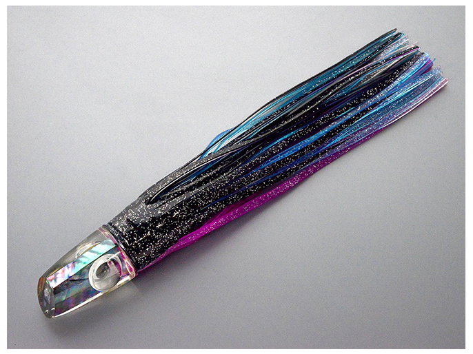 BGマック サイズ10 ブラックアワビ 黒マゼンタラメ/アイスブルーラメ